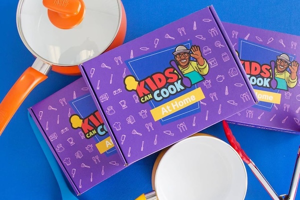 Image of Kids Can Cook at Home boxes.